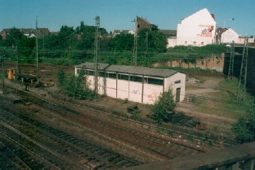 Die Wagenremise im Bahnhof Ohligs heute